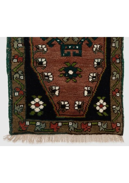 44 x 74 cm Eski El Yapımı Halı, Dekoratif Paspas Halı, Otantik Banyo Paspası fırsatları