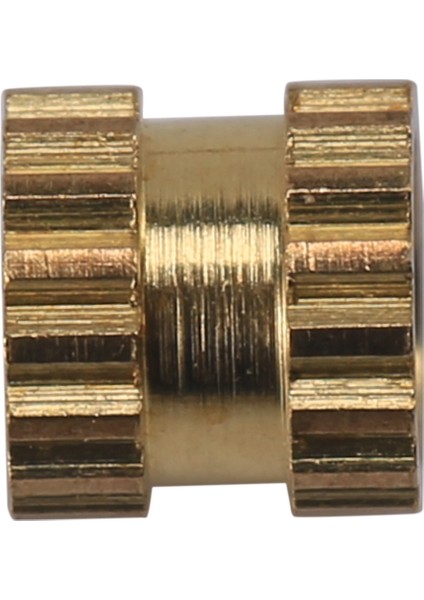 M2 x 3mm Pirinç Silindir Tırtıllı Dişli Yuvarlak Eklemeli Gömülü Somunlar 100 Adet (Yurt Dışından)