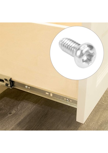 60 Adet M2 x 4mm 304 Paslanmaz Çelik Phillips Yuvarlak Başlı Vidalar Cıvata (Yurt Dışından)