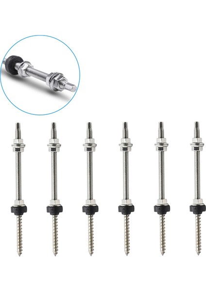 20 cm Güneş Askı Cıvataları Güneş Paneli Çatı Montaj Vidaları M10 Güneş Paneli Sabitleme Için Montaj Braketi 6 Adet (Yurt Dışından) fiyatları