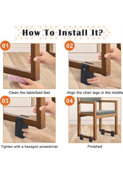 Ayarlanabilir Yatak Yükselticileri 4 Inç, Vida Kelepçeli Mobilya Yükselticileri, 0-1.6 Inç Mobilya Kalınlığı Için 4 Adet Kanepe Yükselticileri Masa Için (Yurt Dışından) fırsatları