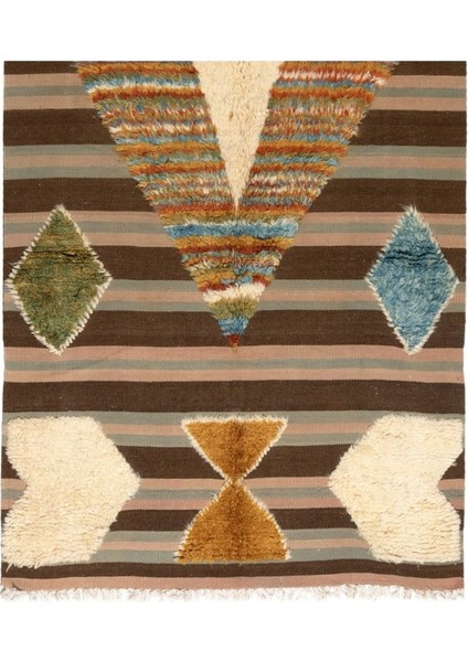 140 x 315 cm Çağdaş ve Modern Tülü Halı, Yün. El Yapımı Tülü Kilim. Özel Seçenekler Mevcut