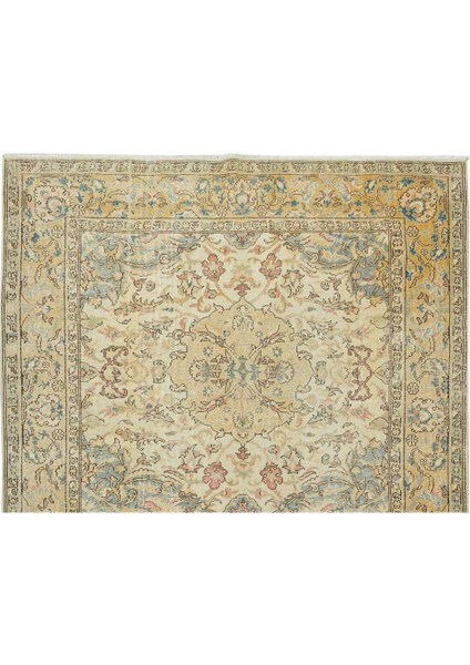 203 x 317 cm Eşsiz El Düğümlü Eski Türk Alan Halısı, Büyük Oturma Odası Halısı fırsatları