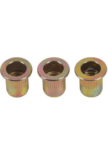 M6X12MM Düz Kafa Dişli Perçin Somun Takma Nutsert Bağlantı Elemanları 50 Adet (Yurt Dışından)
