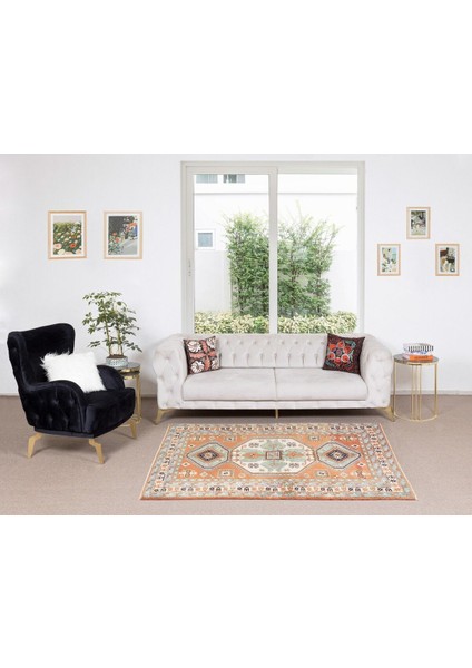145 x 200 cm Ofis ve Ev Dekorasyonu Için Üç Madalyonlu El Dokuması Alan Halısı, Yün fiyatları