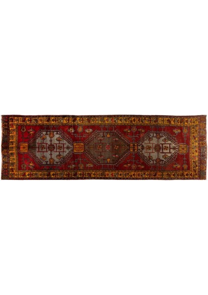 145 x 440 cm Eşsiz El Dokuması Eski Yün Köy Halısı modelleri