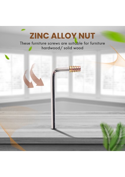 100 Adet M6 x 15MM Mobilya Vidası Somun Dişli Ahşap Ekler Cıvata Bağlantı Elemanı Konnektörü Altıgen Soket Sürücü (Yurt Dışından) modelleri