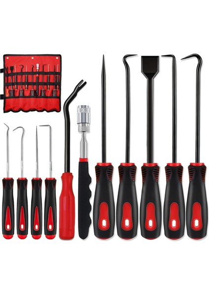 Otomotiv Onarım Hortumu Contası Yağ Keçesi Tornavida Çektirme Aleti Çıkarmak Için Kazma ve Kanca Takımı (11 Adet) (Yurt Dışından)
