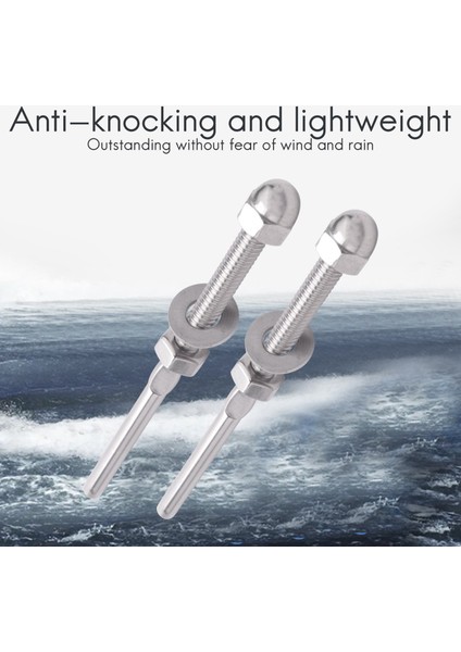 50 Adet Paslanmaz Çelik Küpeşte Korkuluk Kablo Gergi Dişli Saplama Uç Bağlantısı 1/8 Inç Kablo Tel (50 Paket) (Yurt Dışından) fırsatları