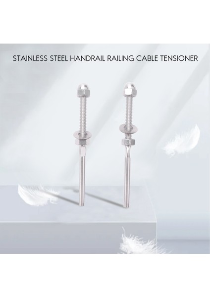 50 Adet Paslanmaz Çelik Küpeşte Korkuluk Kablo Gergi Dişli Saplama Uç Bağlantısı 1/8 Inç Kablo Tel (50 Paket) (Yurt Dışından) indirimleri