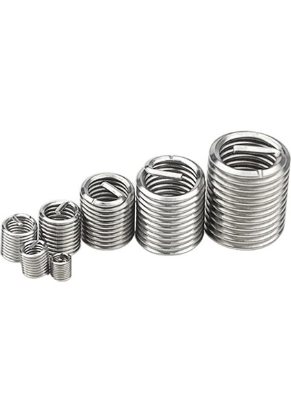 70 Adet Paslanmaz Çelik Kendinden Vurarak Diş Ekleme Kiti, M2 M2.5 M3 M4 M5 M6 M8 Helisel Insert Kendinden Vurarak Oluklu Vida (Yurt Dışından)
