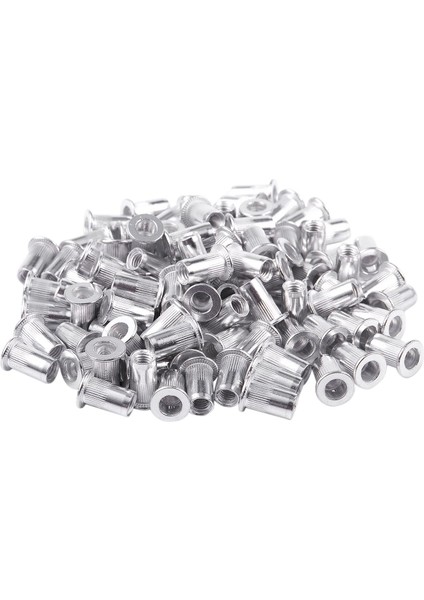 M5 Alüminyum Dişli Rivnuts Düz Başlı Perçin Somunları Nutserts 100 Adet (Yurt Dışından)