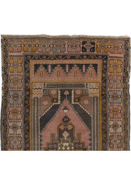 133 x 222 cm Kabile Stili ile Eşsiz Eski El Yapımı 20. Yüzyıl Ortasından Yün Halı