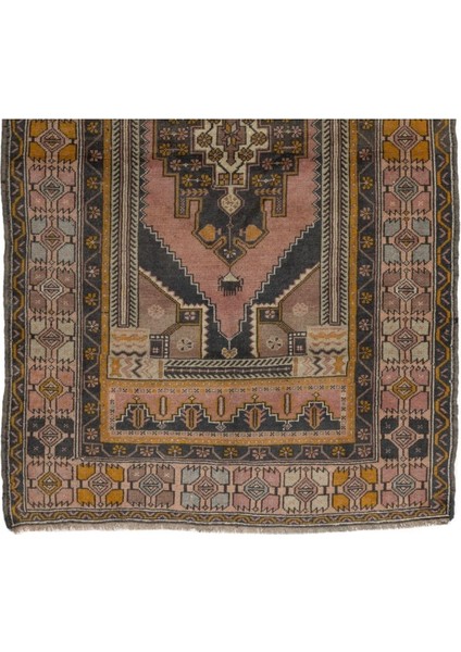 133 x 222 cm Kabile Stili ile Eşsiz Eski El Yapımı 20. Yüzyıl Ortasından Yün Halı