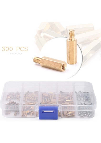 300X Pirinç M2 Altıgen Sütun Standoff Desteği Ara Parça Vida Somunu Çeşitler Kiti (Yurt Dışından) indirimleri