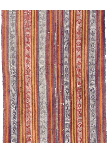 105 x 350 cm Dekoratif Eski Türkiye'de Yapılmış Kilim Yolluk, Düz Dokuma Halı modelleri