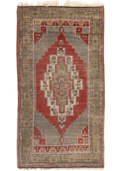 160 x 285 cm Eski Geleneksel El Yapımı Anadolu Halısı, 1950 Civarı