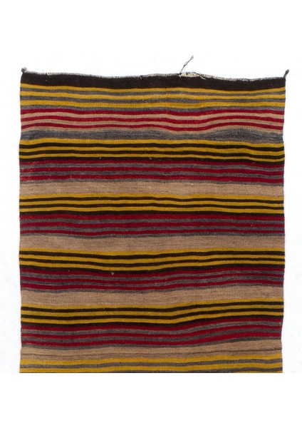 157 x 340 cm Çizgili El Dokuması 1970'LER Çift Taraflı Düz Dokuma Anadolu Kilimi fiyatları
