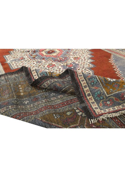 185 x 310 cm Türünün Tek Örneği Köy Halısı, 1960 Civarında Yapıldı, Eski El Yapımı Oryantal Halı