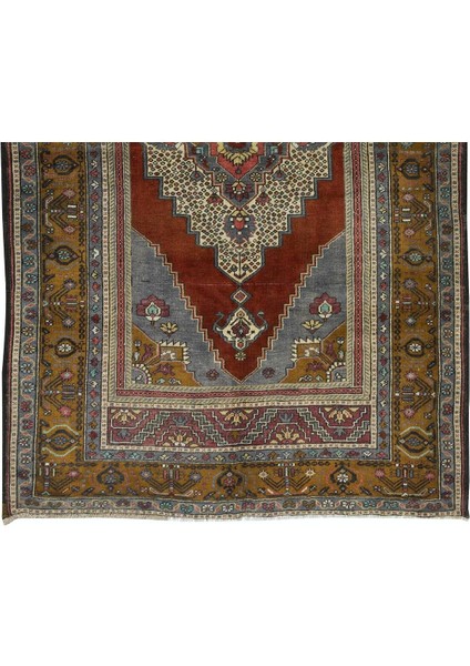 185 x 310 cm Türünün Tek Örneği Köy Halısı, 1960 Civarında Yapıldı, Eski El Yapımı Oryantal Halı