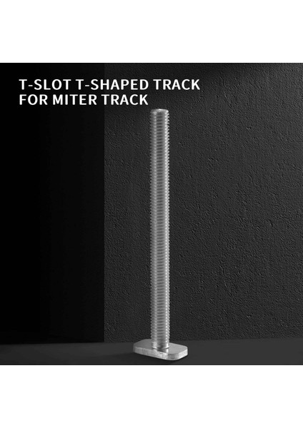 10 Adet M8X100MM T-Somun Sürgülü Vidalar 30 Serisi Gönye Parça T-Yuvası Ağaç Işleme Aleti (Yurt Dışından)