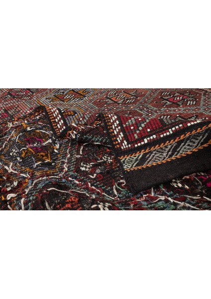 162 x 335 cm Eski Dekoratif El Dokuması Cicim Kilim. Yün. Jijim Kilim modelleri