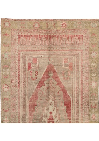 115 x 288 cm Eski Yumuşak Tonlarda Halı. El Dokuması Halı, Yün Oryantal Halı fiyatları