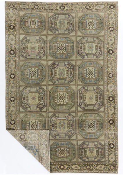 195 x 297 cm Ince El Düğümlü Eski Türk Kaysari Halısı, El Dokuması Eşsiz Halı fiyatları