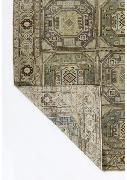 195 x 297 cm Ince El Düğümlü Eski Türk Kaysari Halısı, El Dokuması Eşsiz Halı fırsatları