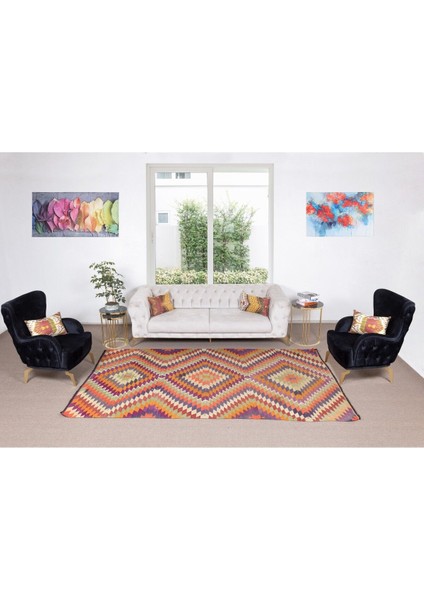 174 x 305 cm Çok Renkli El Yapımı Kilim, Eşsiz Düz Dokuma Halı, Yün fiyatları