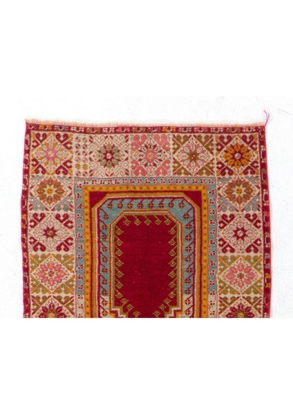 100 x 160 cm Yarı Antik El Yapımı Türkiye Kırşehir Seccadesi, Halı Seccade fiyatları