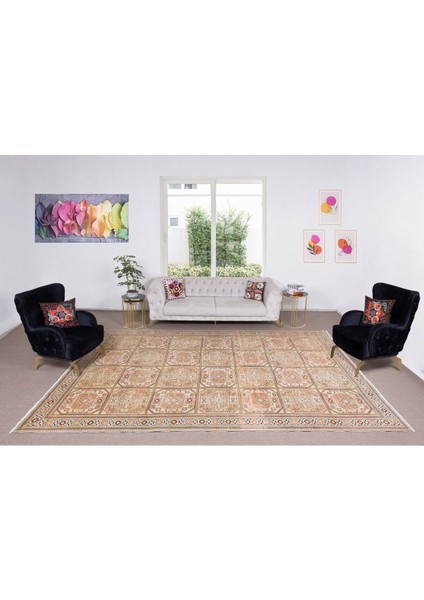 265 x 390 cm El Düğümlü Eski Kayseri Büyük Yün Halı, Geometrik Tasarım ve Kabile Desenli fiyatları