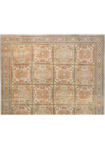 265 x 390 cm El Düğümlü Eski Kayseri Büyük Yün Halı, Geometrik Tasarım ve Kabile Desenli fırsatları