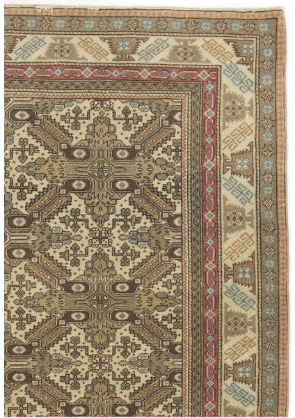 150 x 217 cm El Yapımı Türk Uşak Halısı, Eski El Yapımı Alan Halısı