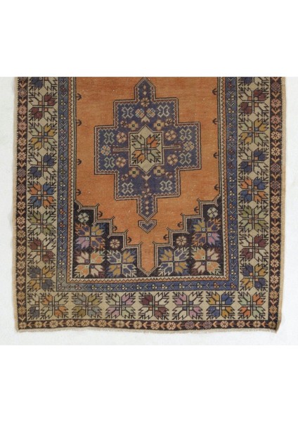 140 x 258 cm Yünlü Eski El Düğümlü Türk Halısı, Oturma Odası Dekoru Için Harika modelleri