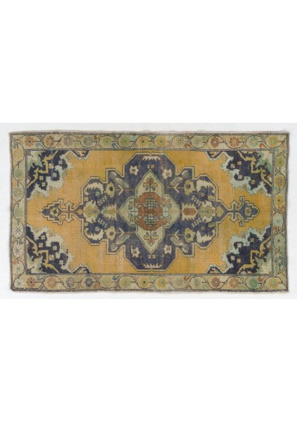 125 x 221 cm Eski El Yapımı Türk Halısı, Geleneksel Ev Dekoru Halı, Yöresel Halı indirimleri
