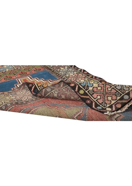 92 x 170 cm El Yapımı Anadolu Şark Halısı, Dekoratif Tribal Stil Eski Yünlü Halı modelleri