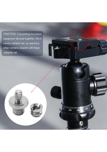 10 Adet 1/4 Inç ve 3/8 Inç Kamera Vidası Adaptörü Dönüştürücü Dişli Montaj Seti Tripod Monopod Ballhead Işık Standı Omuz Rig (Yurt Dışından)