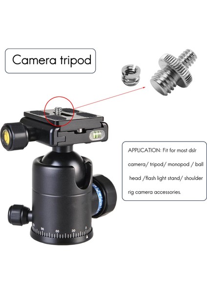 10 Adet 1/4 Inç ve 3/8 Inç Kamera Vidası Adaptörü Dönüştürücü Dişli Montaj Seti Tripod Monopod Ballhead Işık Standı Omuz Rig (Yurt Dışından)