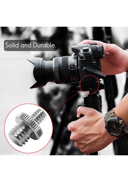 10 Adet 1/4 Inç ve 3/8 Inç Kamera Vidası Adaptörü Dönüştürücü Dişli Montaj Seti Tripod Monopod Ballhead Işık Standı Omuz Rig (Yurt Dışından)