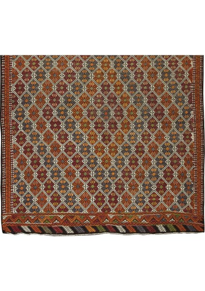 162 x 283 cm Eski Dekoratif El Dokuması Cicim Kilim. Yün. Jijim Kilim indirimleri