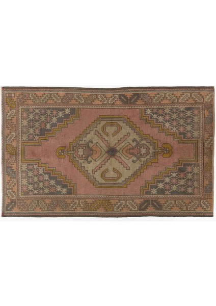 115 x 187 cm El Yapımı Eski Türk Köy Halısı, El Düğümlü Alan Halısı modelleri