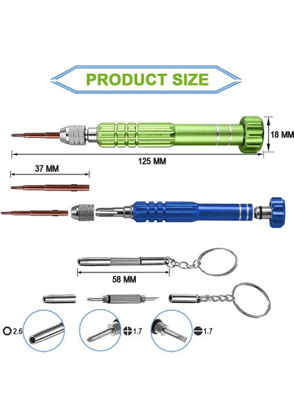 Gözlük Tornavida, 10 Manyetik Tornavida Ucuyla Gözlük Tamir Takımı, Saat Telefon Dizüstü Bilgisayar Mücevher (Yurt Dışından) modelleri