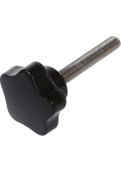 M8 x 50MM Konu Değiştirme Yıldız El Topuzu Sıkma Vidası Siyah Gümüş Ton (Yurt Dışından)