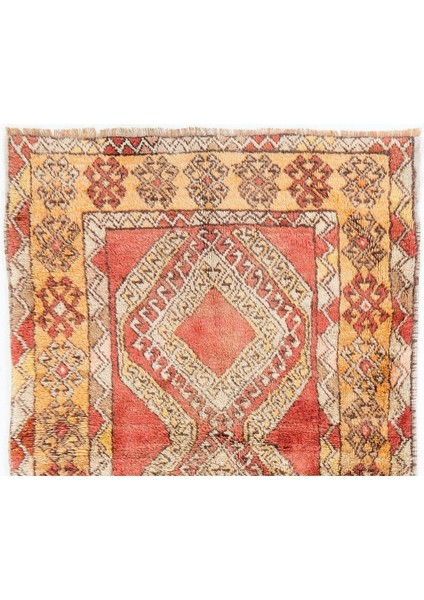 106 x 176 cm Konya'dan Eşsiz Eski El Yapımı "tulu" Kilim. Yün Halı