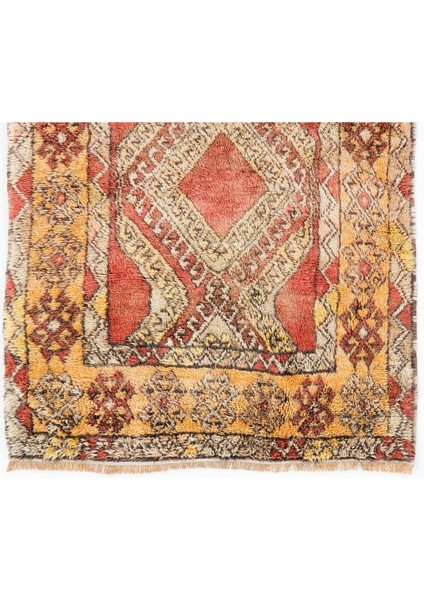 106 x 176 cm Konya'dan Eşsiz Eski El Yapımı "tulu" Kilim. Yün Halı