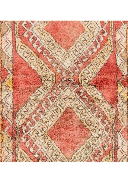 106 x 176 cm Konya'dan Eşsiz Eski El Yapımı "tulu" Kilim. Yün Halı