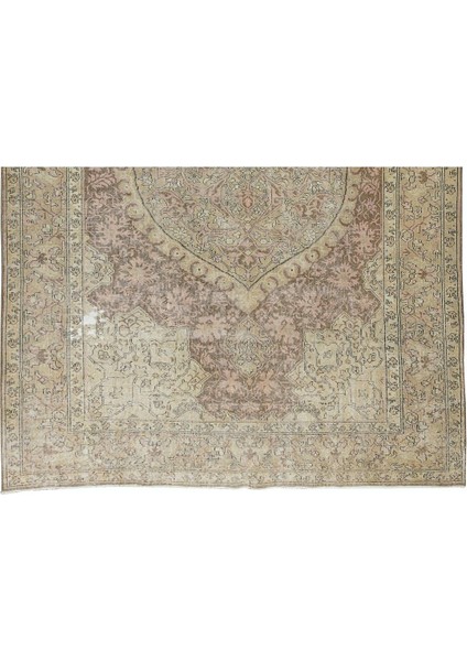 245 x 342 cm Türünün Tek Örneği Eşsiz El Düğümlü Yün Alan Halısı, Eski Türk Halısı