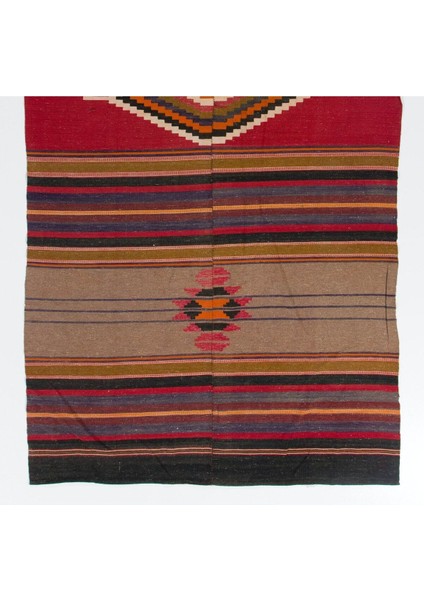 133 x 283 cm Eski Dekoratif Kilim, Düz Dokuma Yün Halı modelleri