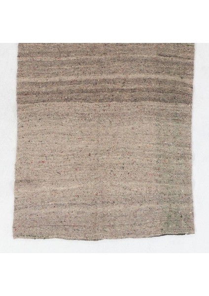 127 x 410 cm Çizgili Eski El Dokuması Kilim Yolluk. Doğal Yün Halı fırsatları